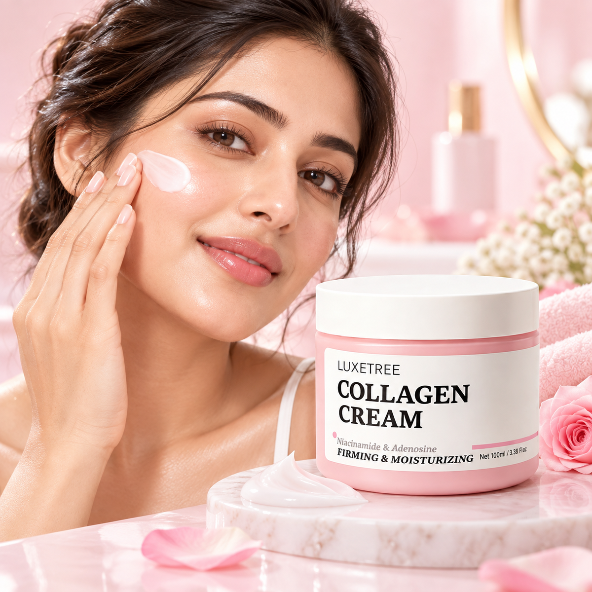 LUXETREE Collagen Moisturizing Cream (3.38 Fl.Oz/ 100ml)