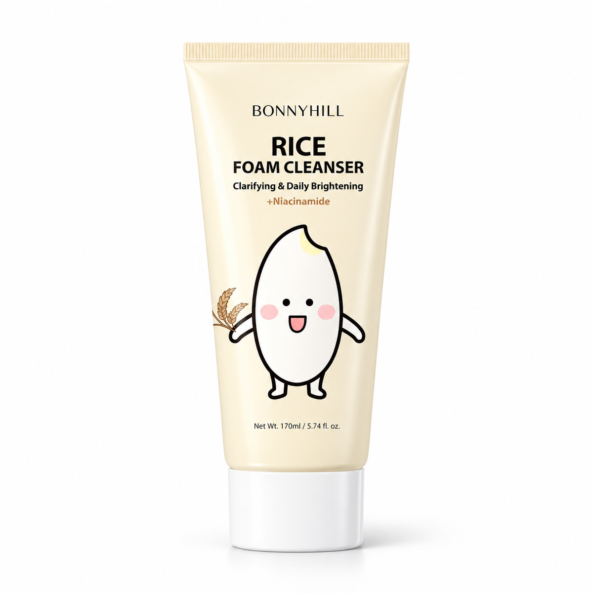 BONNYHILL Rice Foam Cleanser (5.74 Fl.Oz/ 170ml)