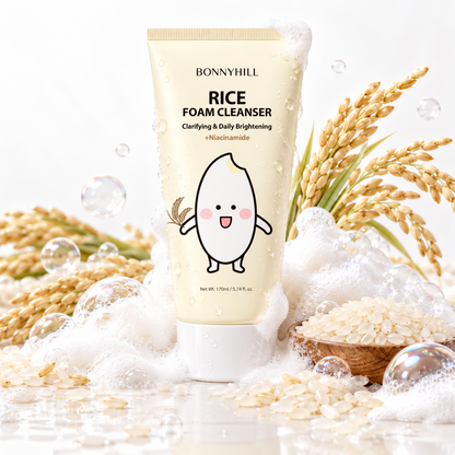 BONNYHILL Rice Foam Cleanser (5.74 Fl.Oz/ 170ml)