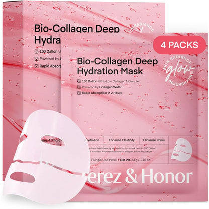 Terez & Honor Bio-Collagen Deep Hydration Mask 4pk
