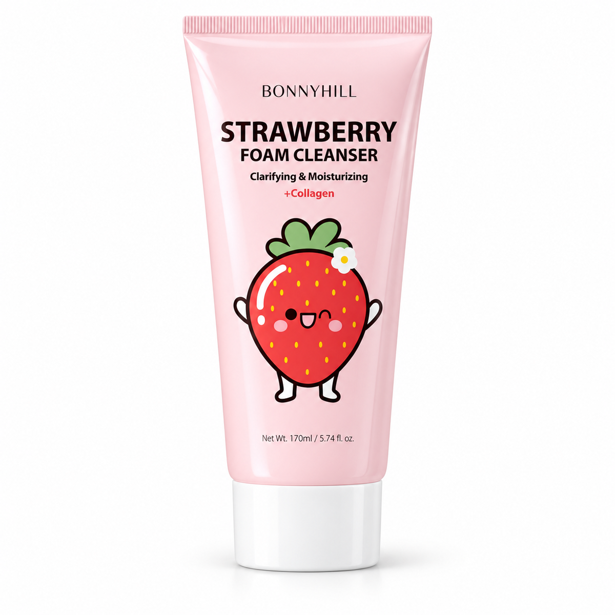 BONNYHILL Strawberry Foam Cleanser (5.74 Fl.Oz/ 170ml)