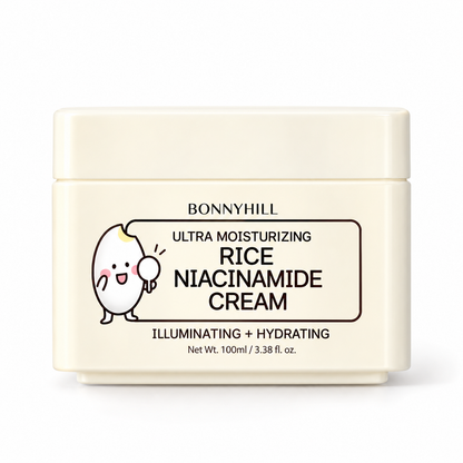 BONNYHILL Ultra Moisturizing Rice Niacinamide Cream (3.38 Fl.Oz/ 100ml)
