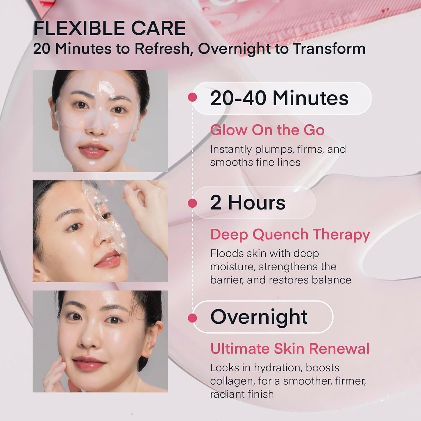 Terez & Honor Bio-Collagen Deep Hydration Mask 4pk